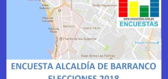 Encuesta Alcaldía de Barranco – Setiembre 2018