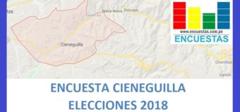 Encuesta Alcaldía de Cieneguilla, Setiembre 2018