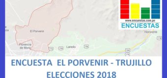 Encuesta Alcaldía de El Porvenir, Trujillo – Setiembre 2018