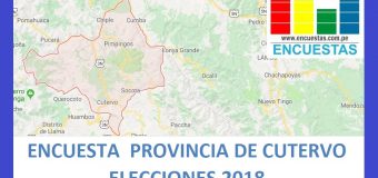 Encuesta Alcaldía Provincial de Cutervo – Setiembre 2018