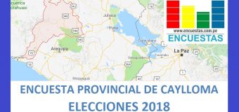 Encuesta Alcaldía Provincial de Caylloma – Mayo 2018