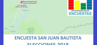 Encuesta San Juan Bautista, Maynas – Junio 2018