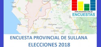 Encuesta Alcaldía Provincial de Sullana – Setiembre 2018