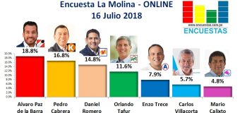 Encuesta La Molina, Online – 16 Julio 2018