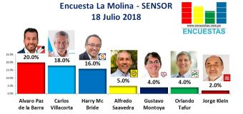 Encuesta La Molina, Sensor – 18 Julio 2018
