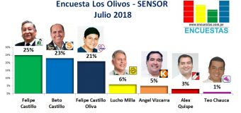 Encuesta Los Olivos, Sensor – Julio 2018